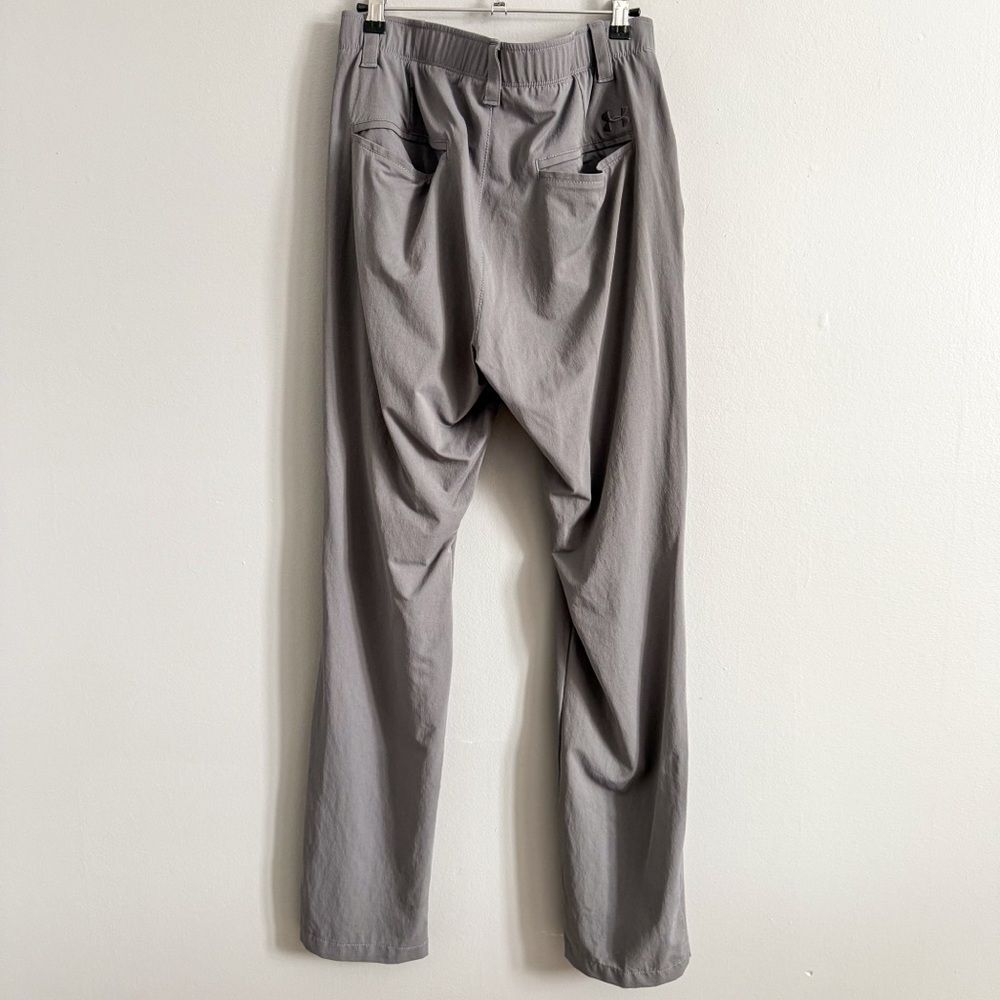 Under Armour Golf Pants Mens 32x32 Gray Performance Stretch Loose Fit Athletic - Picture 4 of 5